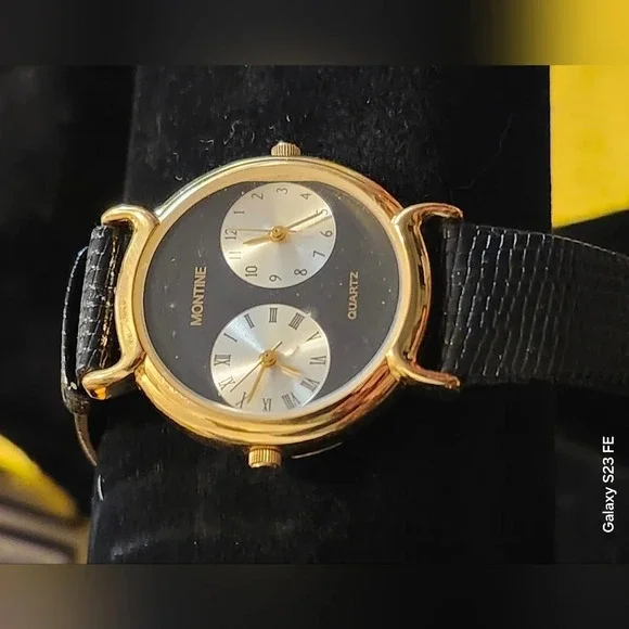 Vintage Montine Dual time Watch swiss - Picture 2 of 6